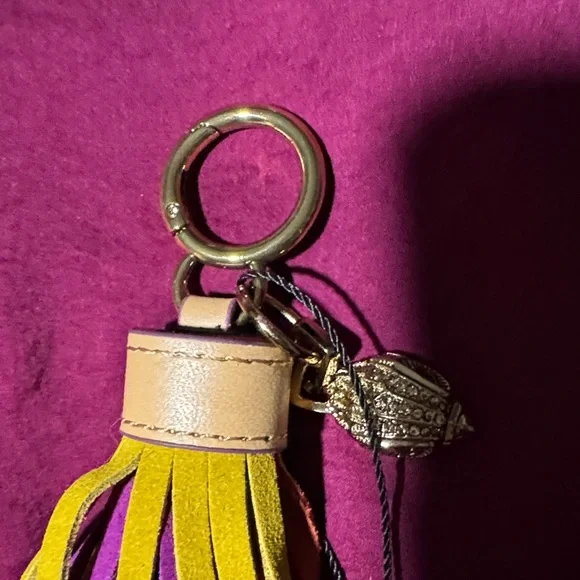 Kurt Geiger Vibrant Tassel Keychain with Beads - Picture 5 of 6